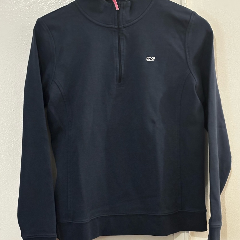 Vineyard Vines Women's Navy Half-Zip Sweatshirt